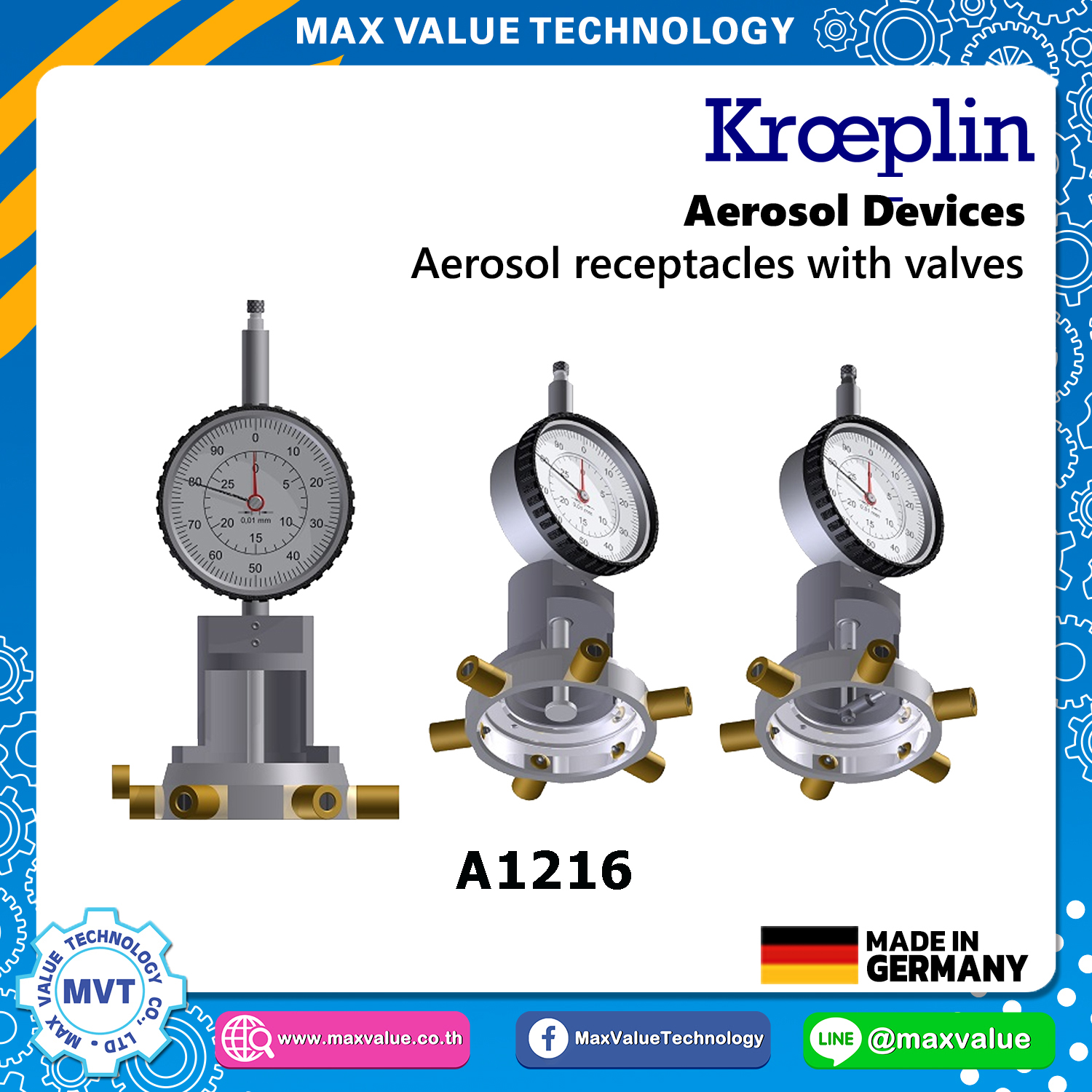A1216/AE1216 - Aerosol devices - Aerosol receptacles with valves