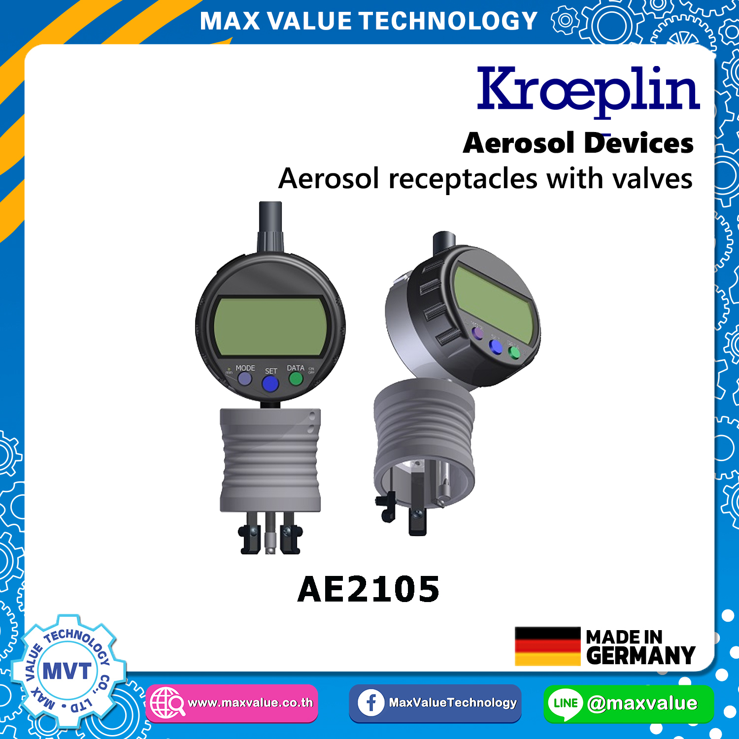 A2105/AE2105 - Aerosol devices - Aerosol receptacles with valves