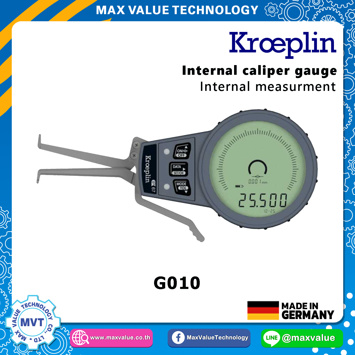 G010 - Internal Caliper Gauge (Electronic) 10–25 mm