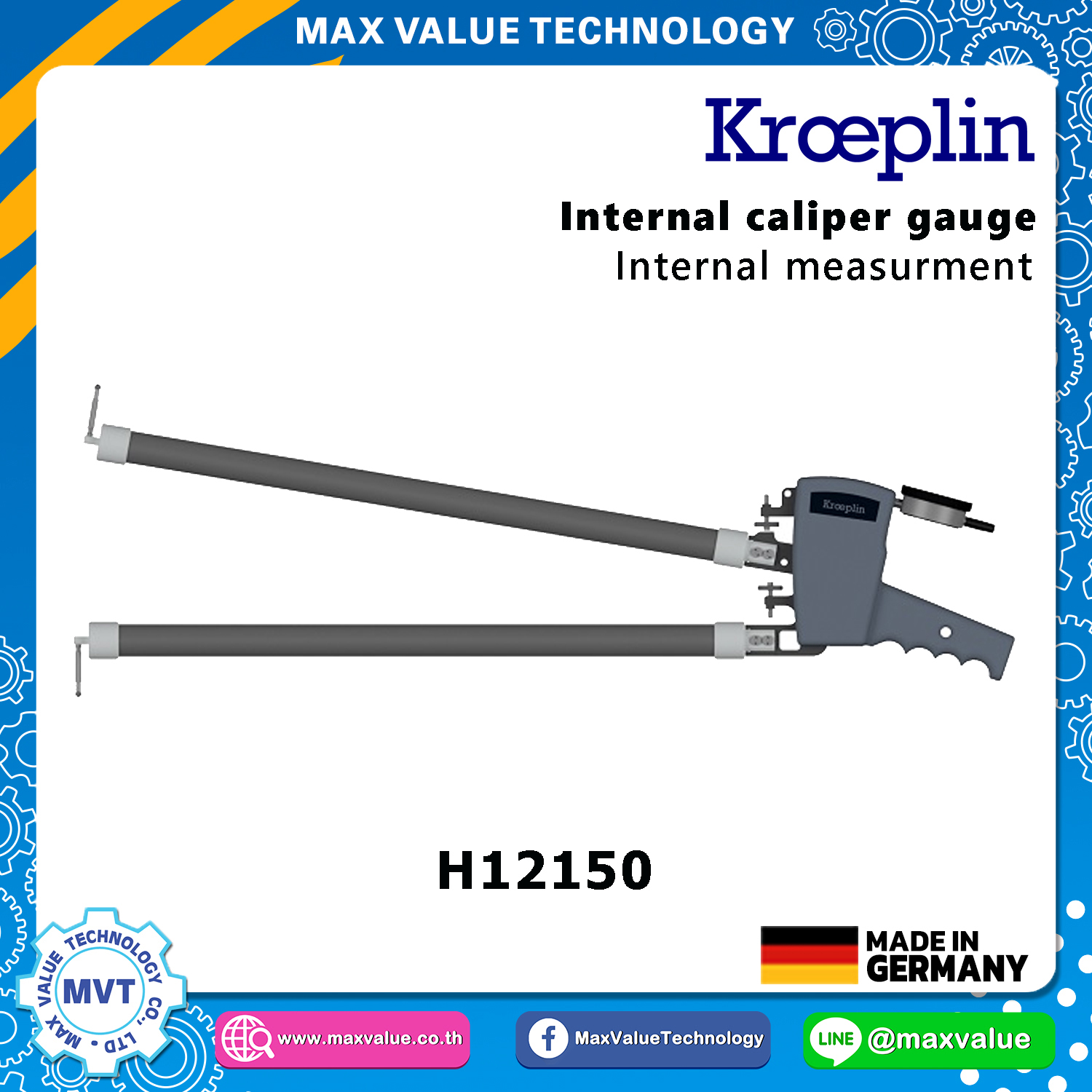 H12150 - Internal Caliper Gauge (Mechanical) 150-250 mm