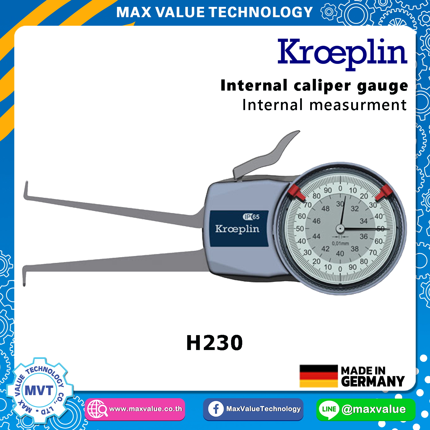 H230 - Internal Caliper Gauge (Mechanical) 30-50 mm