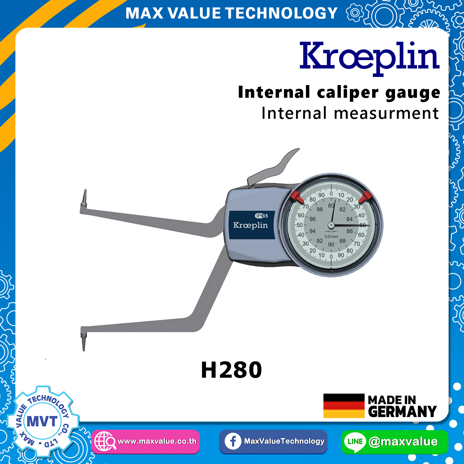 H280 - Internal Caliper Gauge (Mechanical) 80-100 mm