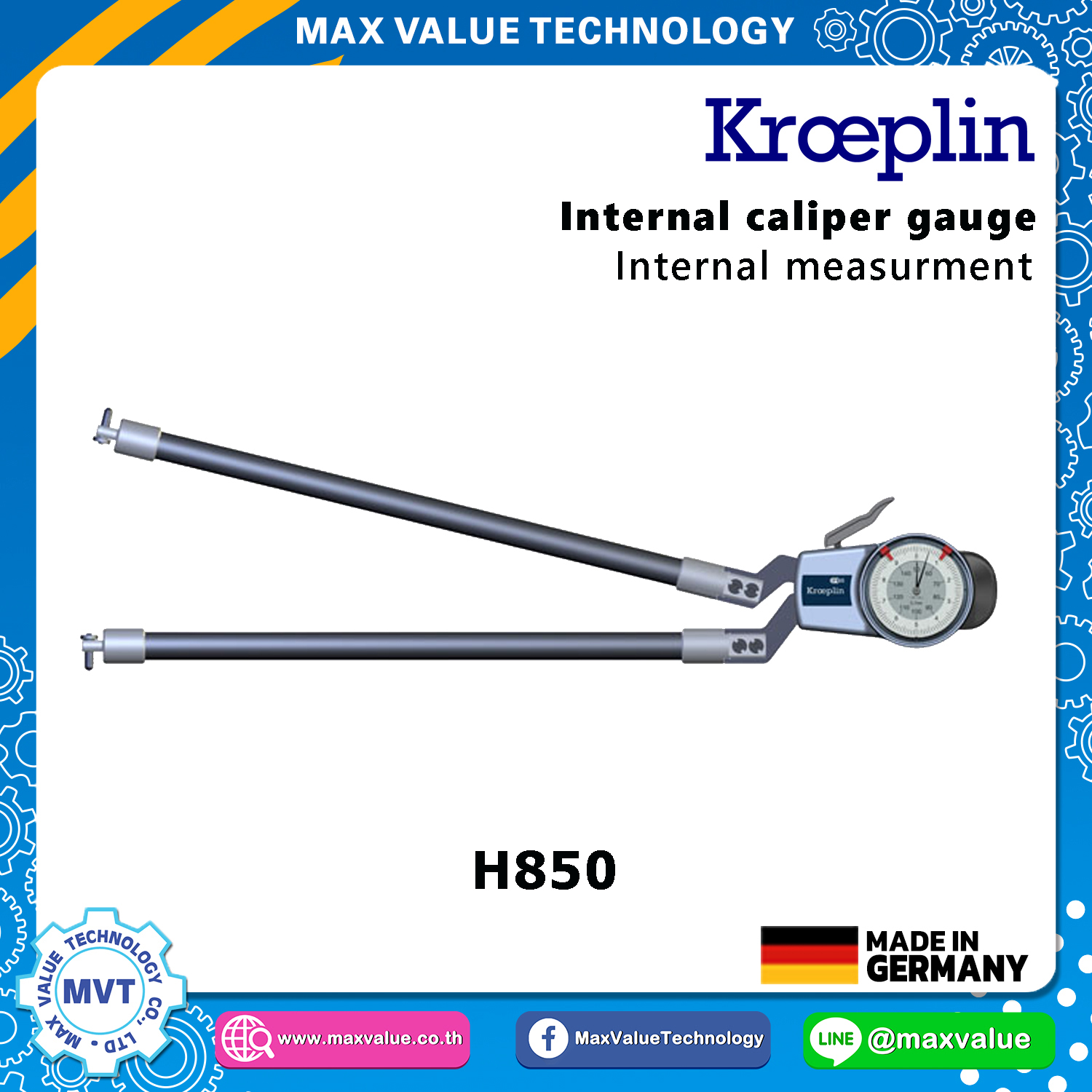 H850 - Internal Caliper Gauge (Mechanical) 50-150 mm