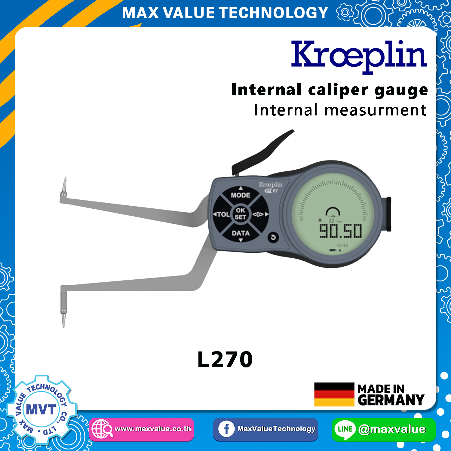 L270 - Internal Caliper Gauge (Electronic) 70-90 mm