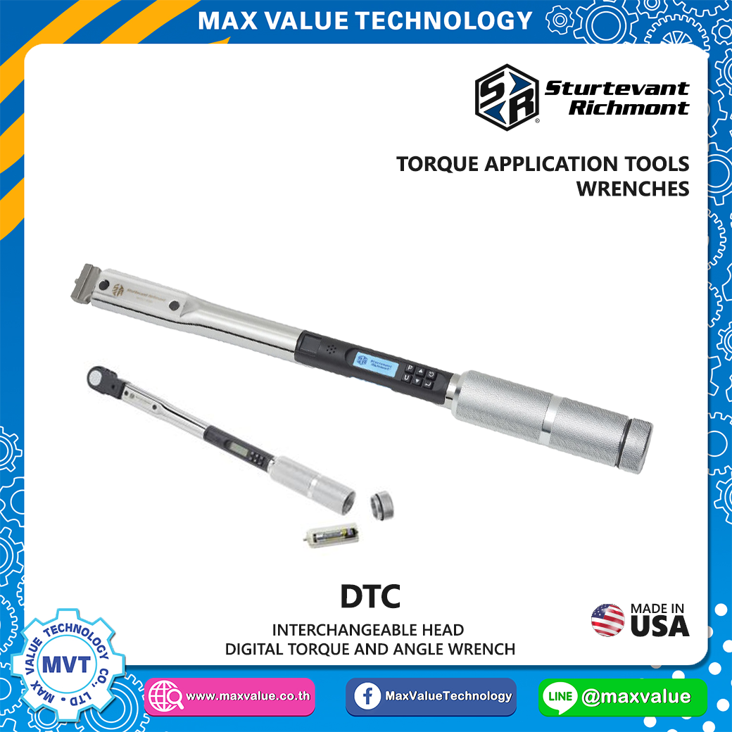 DTC Series - Interchangeable Head Digital Torque and Angle Wrench