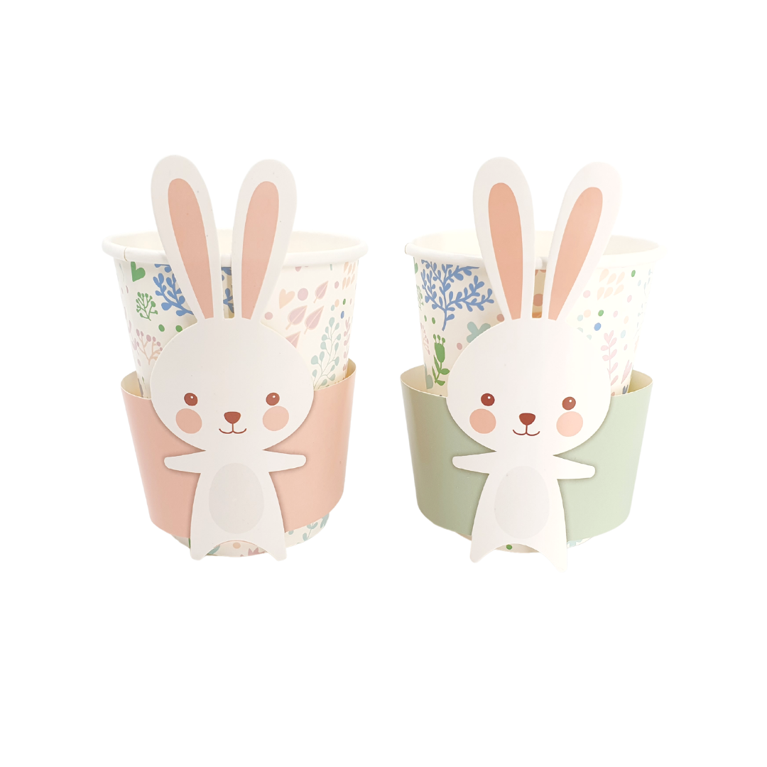 BUNNY & LOVELY FLOWERS PAPER CUP