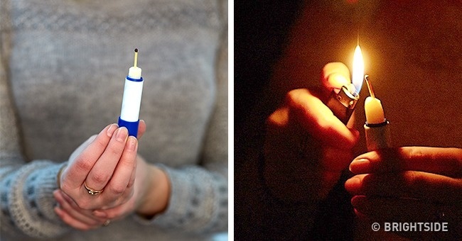 ไฟดับไม่ต้องกลัวใช้ลิปบาล์มจุดเทียนเเทนได้ ใช้แทนเทียนจุดไฟ