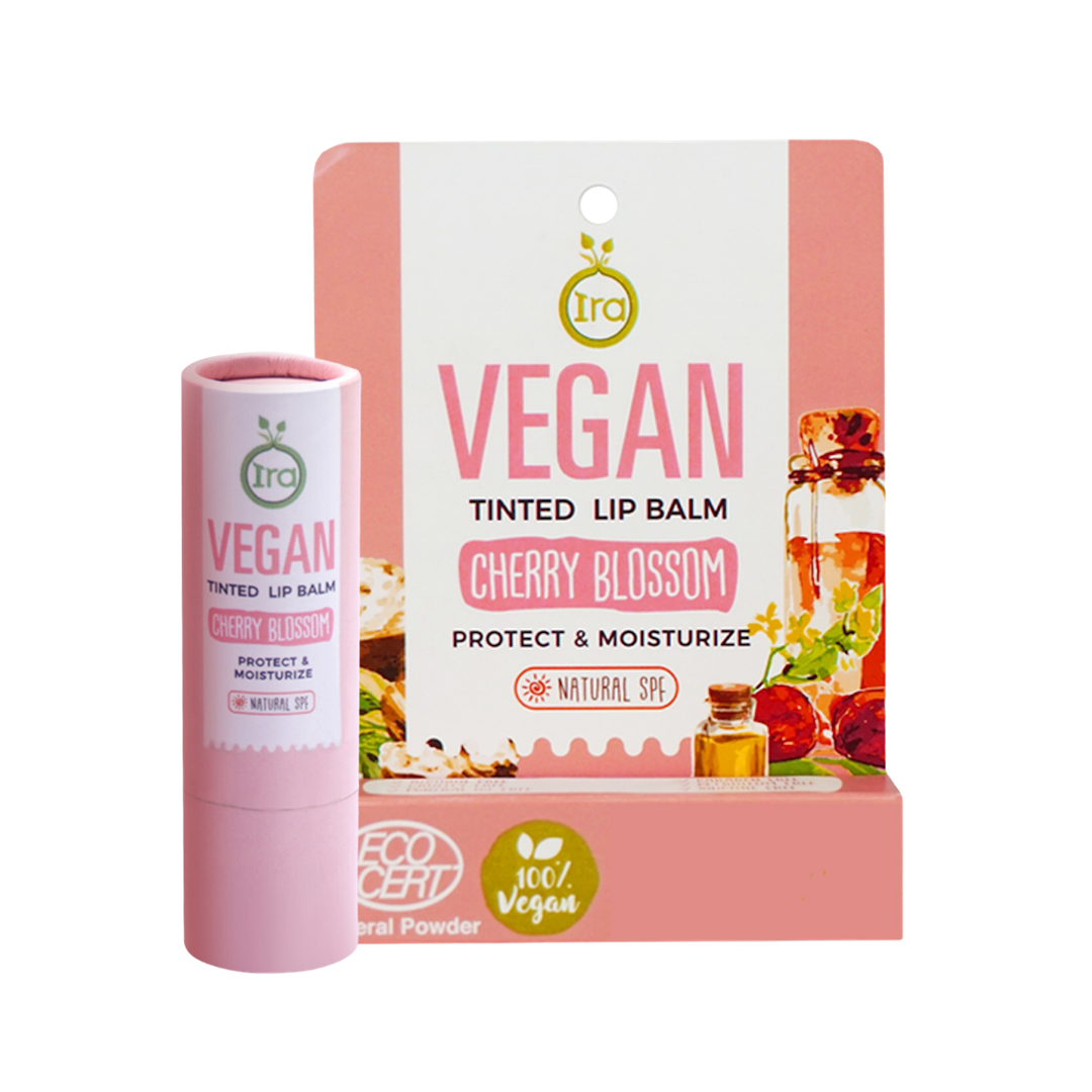 Vegan Tinted Lip Balm: Cherry Blossom