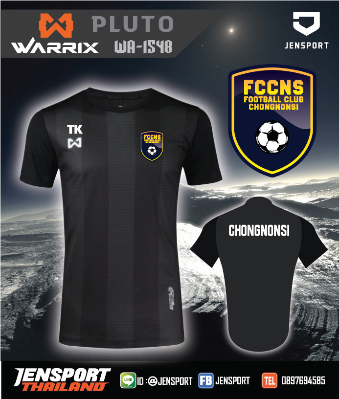 เสื้อฟุตบอล warrix WA-1548 Pluto ทีม FCCNS