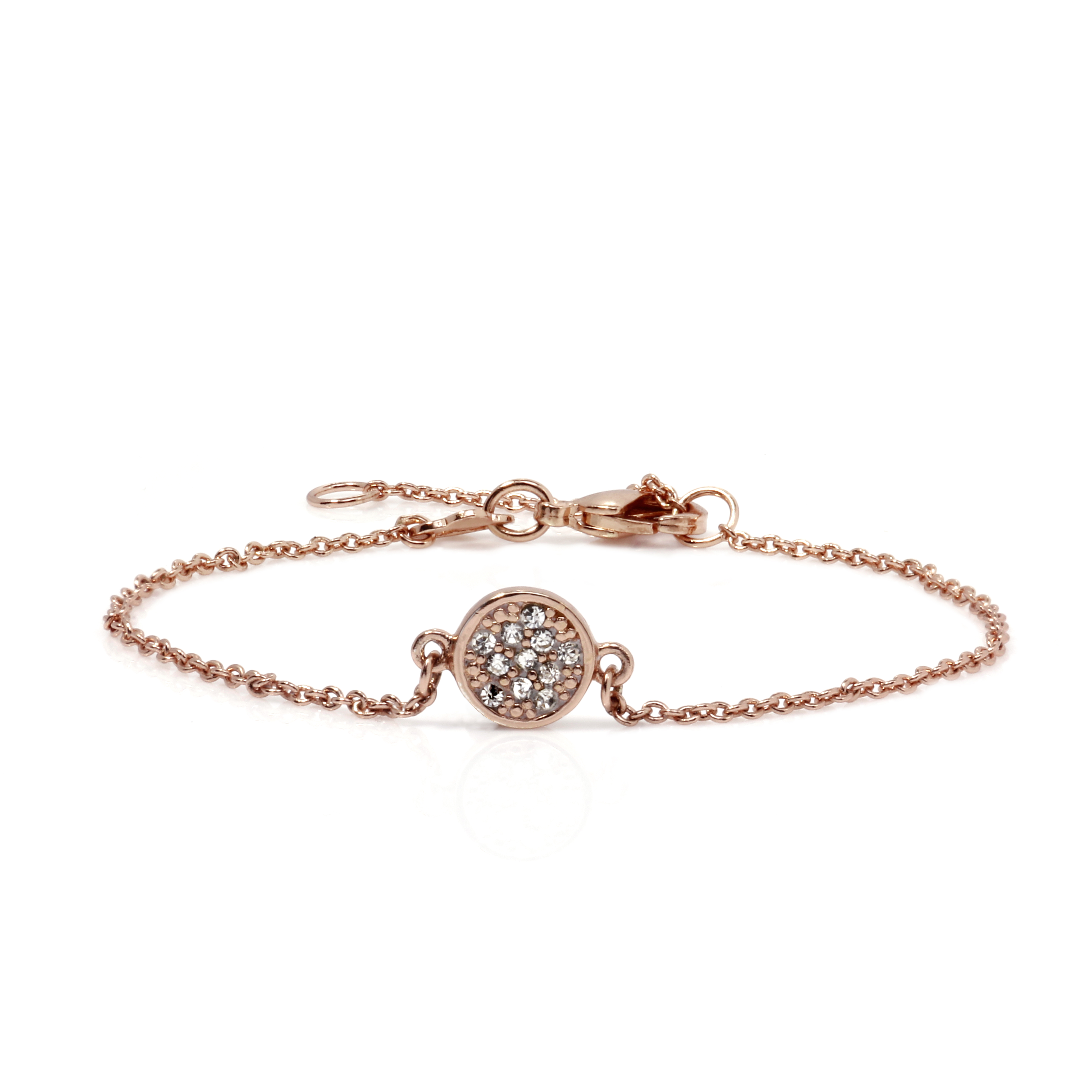 Circle rose gold with CZ