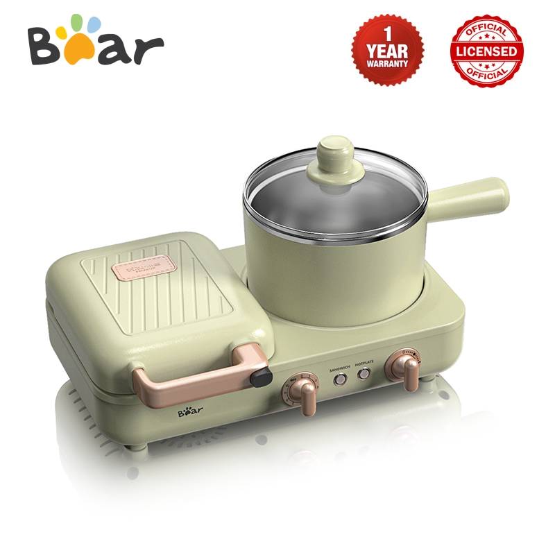 Bear Sandwich Maker and Hotplate - BR0043 เครื่องทำแซนด์วิชและเตาแผ่นความร้อน