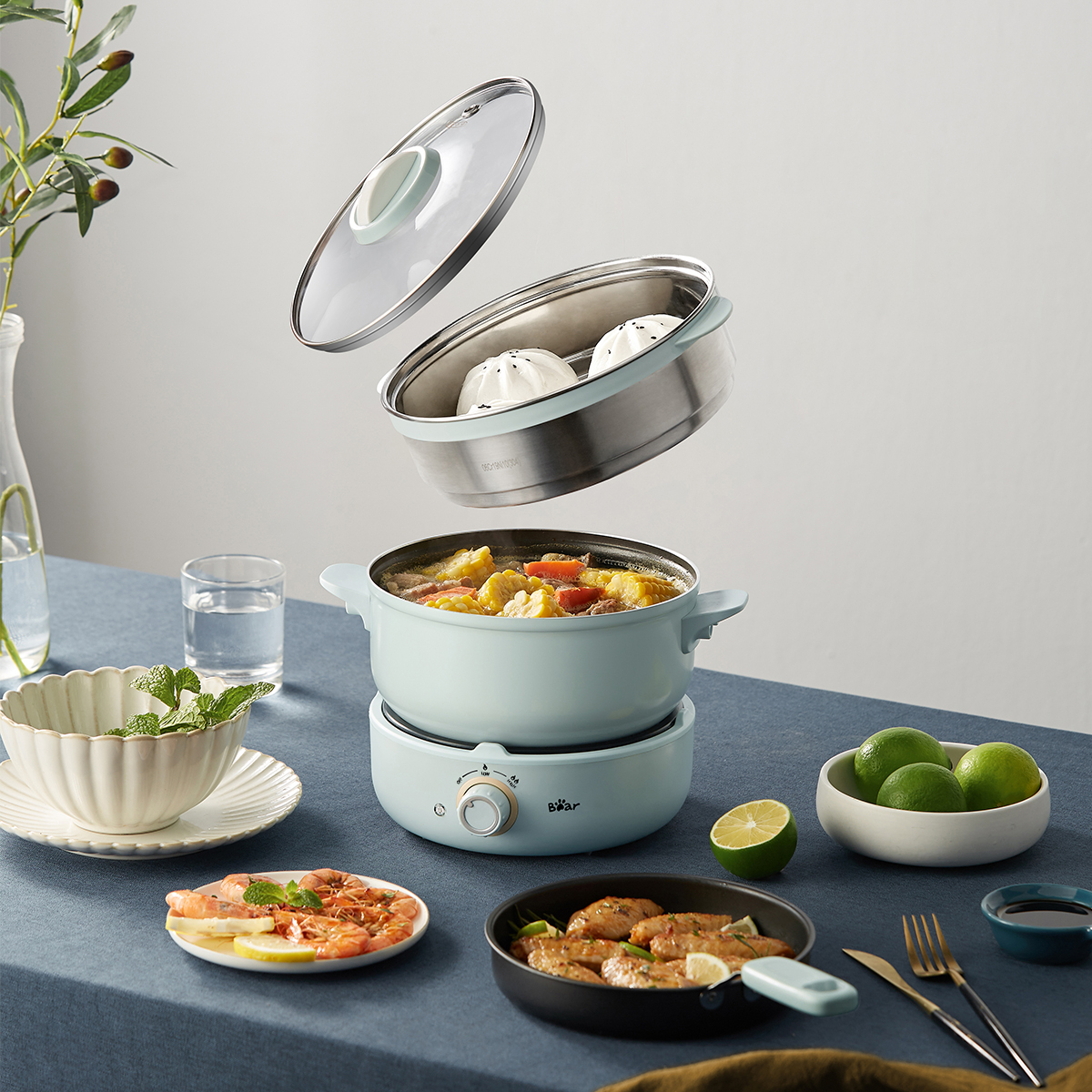 Bear Electric Hot Pot and Hotplate หม้อต้มไฟฟ้า bearthailand