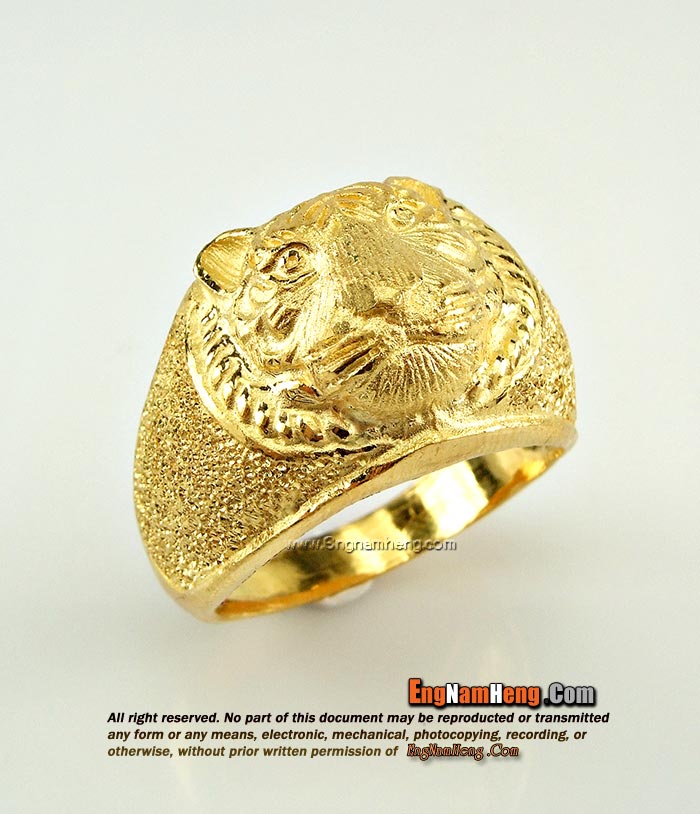 แหวนหัวเสือใหญ่ น้ำหนัก 1 บาท ทอง 96.5% ค่ะ