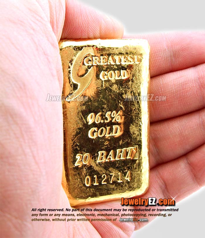 ทองคำแท่งยี่ห้อ Greatest Gold น้ำหนัก 304.80กรัม (20บาท)