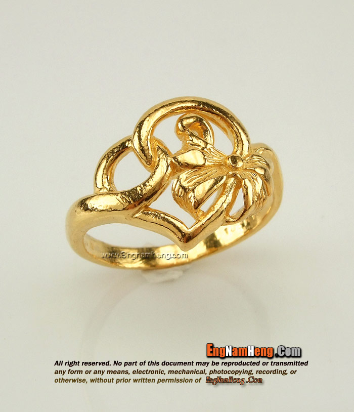 แหวนทอง 99.99 Prima Gold ขัดเงาไม่ลงทราย สวยค่ะ