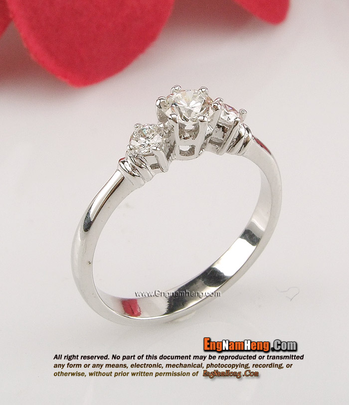 แหวนเพชร เบลเยี่ยมคัท สวยน่ารักค่ะ