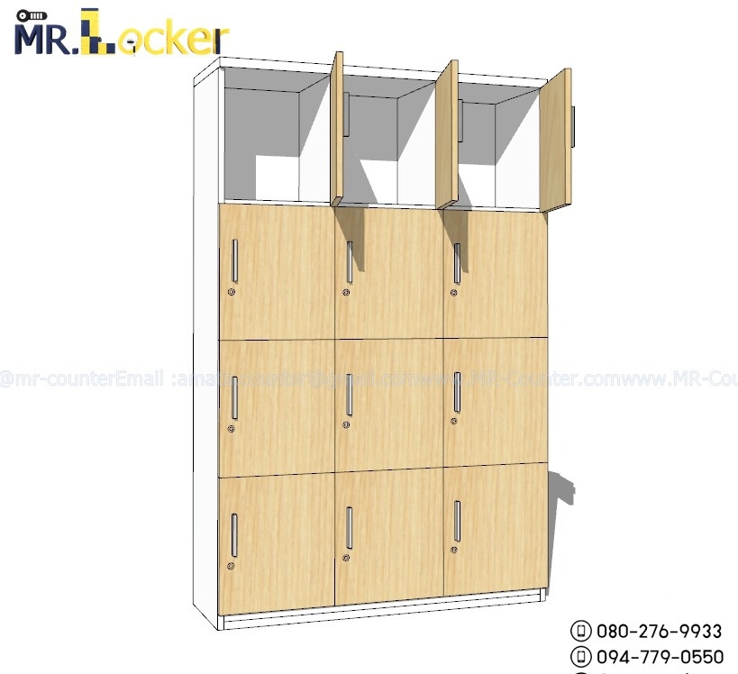 ล๊อกเกอร์พนักงาน ตู้เก็บของในออฟฟิศ Mr.Locker - mr-counter