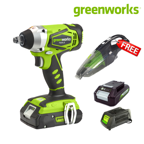 Greenworks Impact Wrench 24V Including Battery(2AH) and Chargere