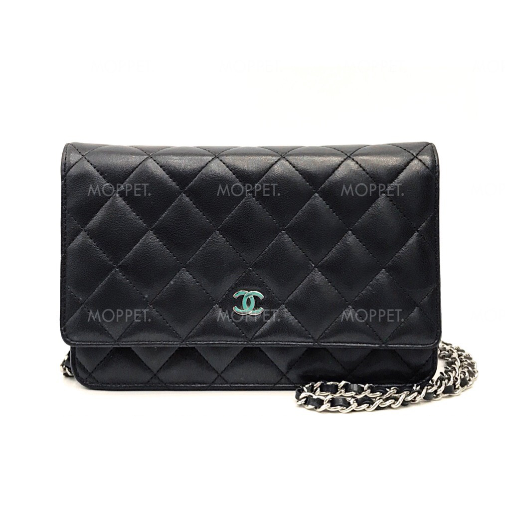 Used Chanel Wallet On Chain In Black Lamb Shw Moppetbrandname Used Chanel Wallet On Chain In Black Lamb Shw
