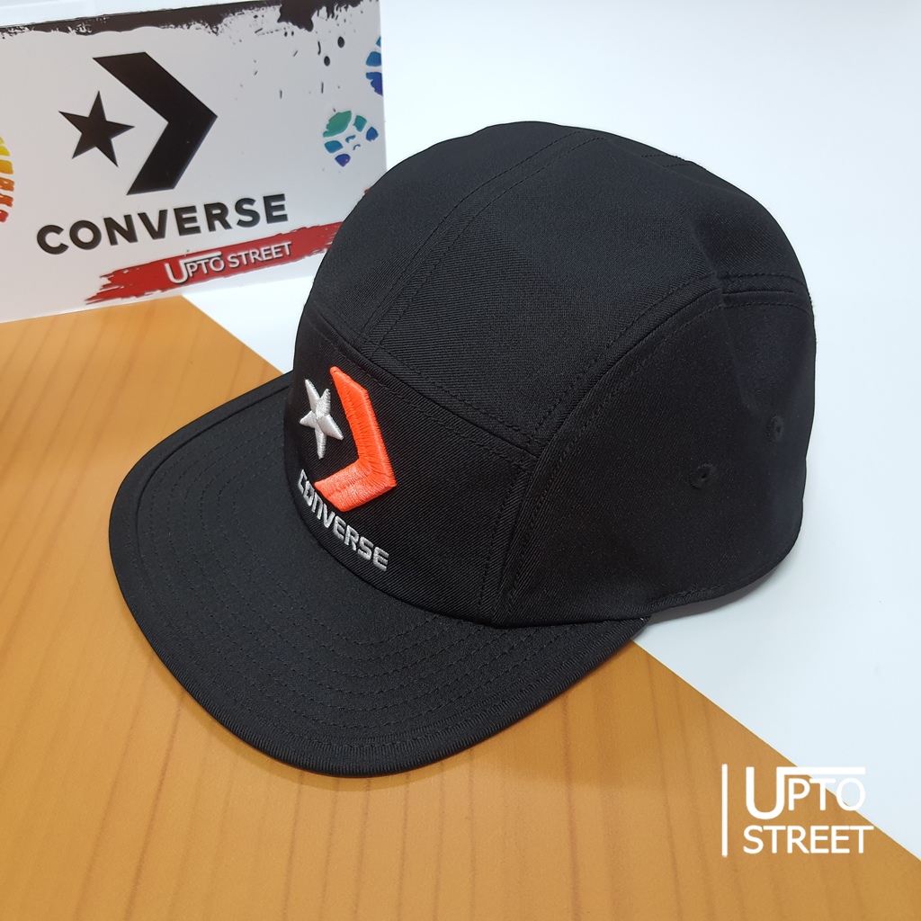 หมวก Converse Embroidery 5 Panels Cap - Black [125001114BK]