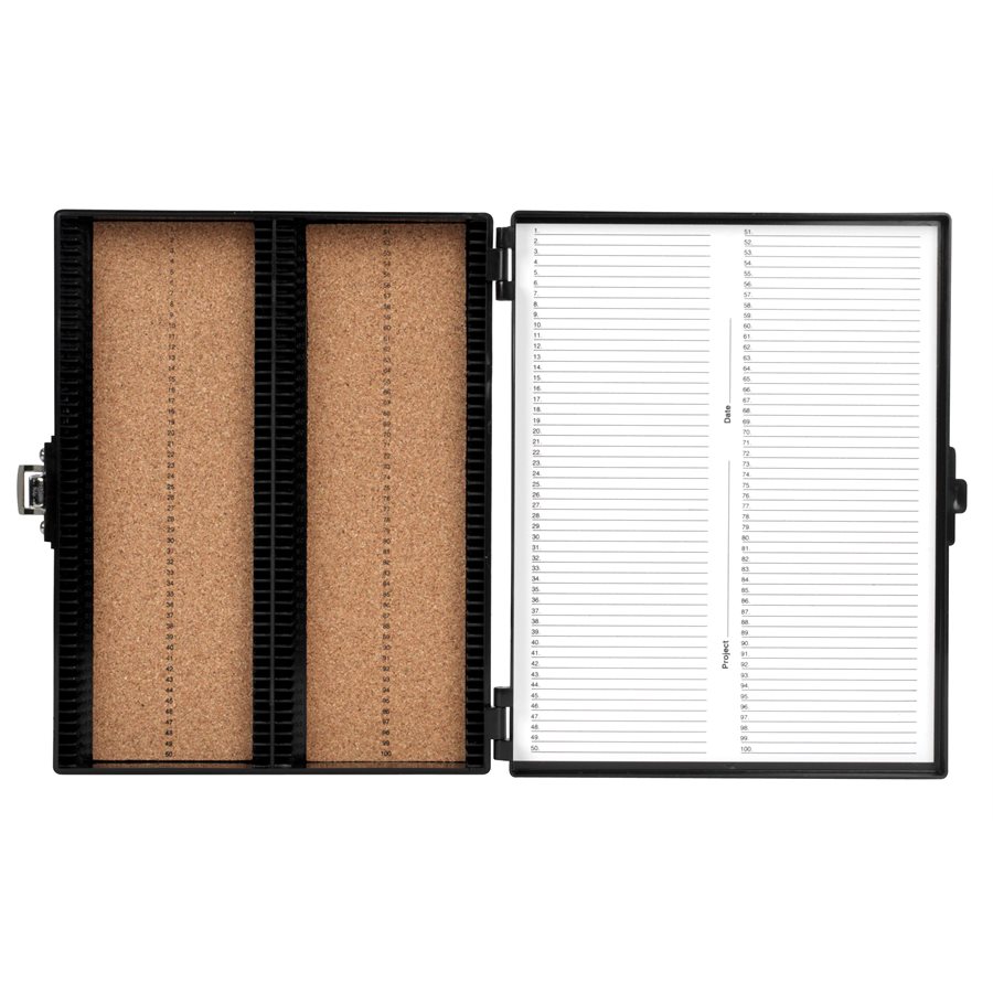 Premium Microscope Slide Box, 100Place, Cork smartscience