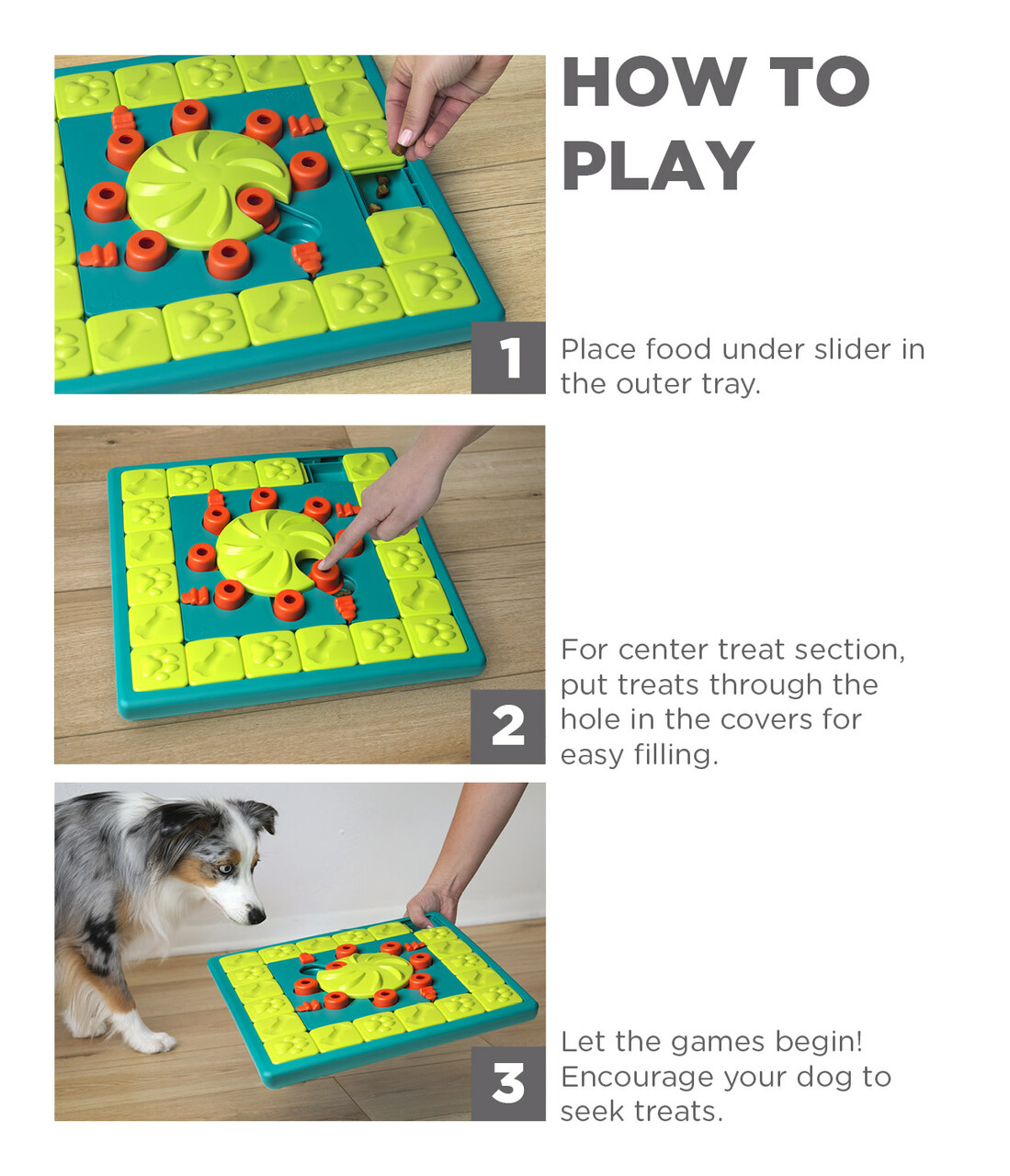 Nina Ottosson Smart Interactive Puzzle Dog Toy for Puppies - Level 1 –  Tails and Treats