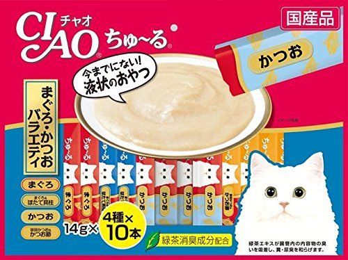 CIAO Churu Cat Lick Snacks Fillet 4 type Flavor x10pcs 40pcs