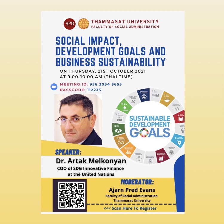 SPD Public Seminar, 21 October, 2021: “Social Impact, Development Goals and Business Sustainability”