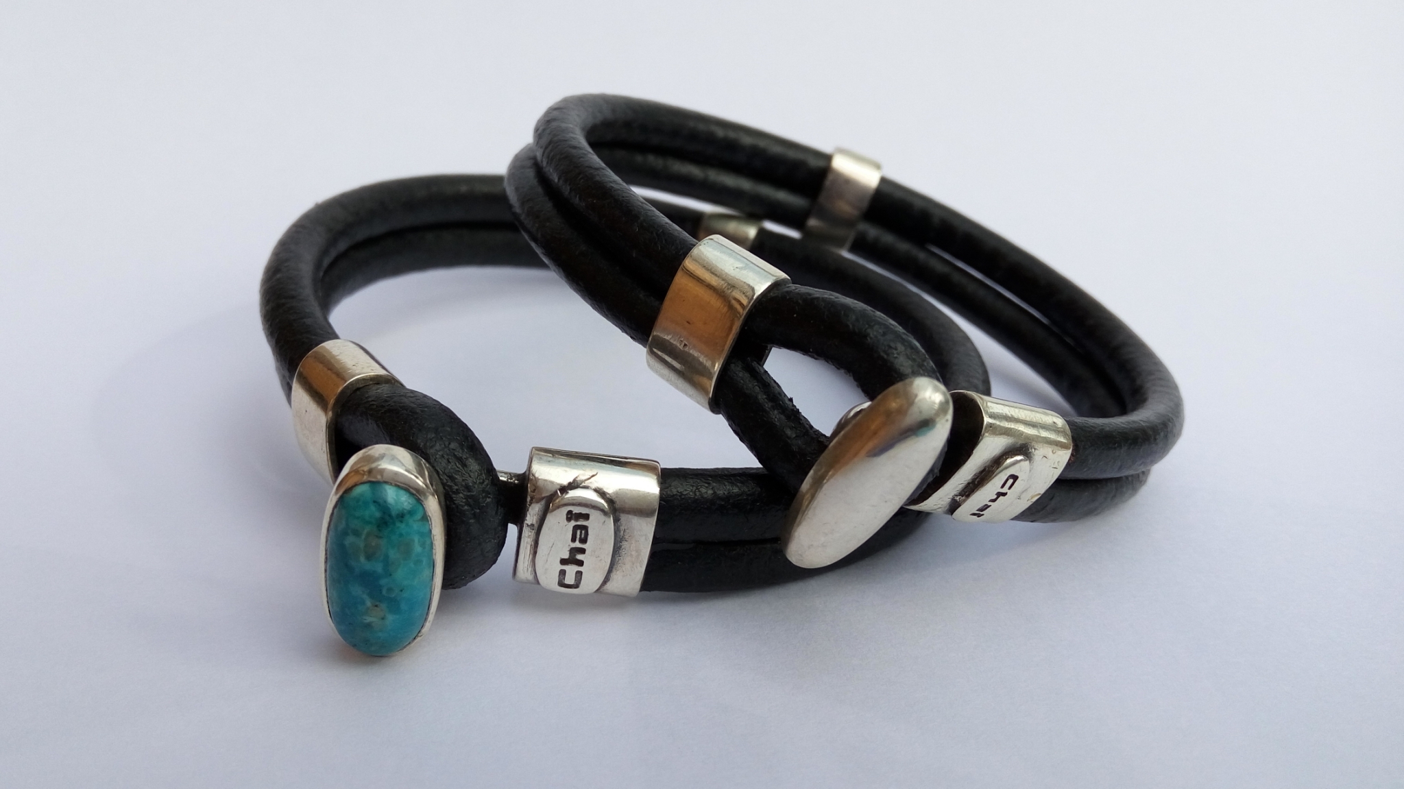 CHAI leather bracelet with Turquoise
