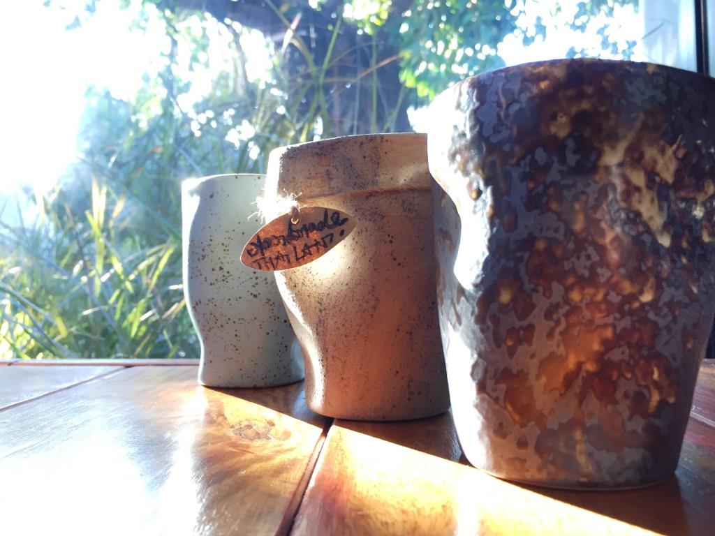 Pottery Mug - Brown&Golden