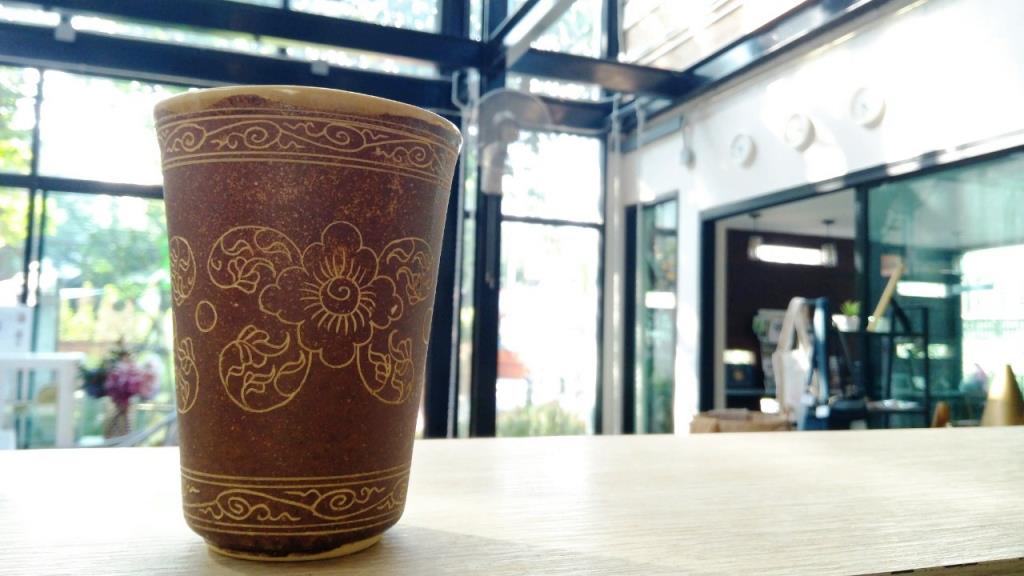 Coffee Cup (Wide Shape) - Flower