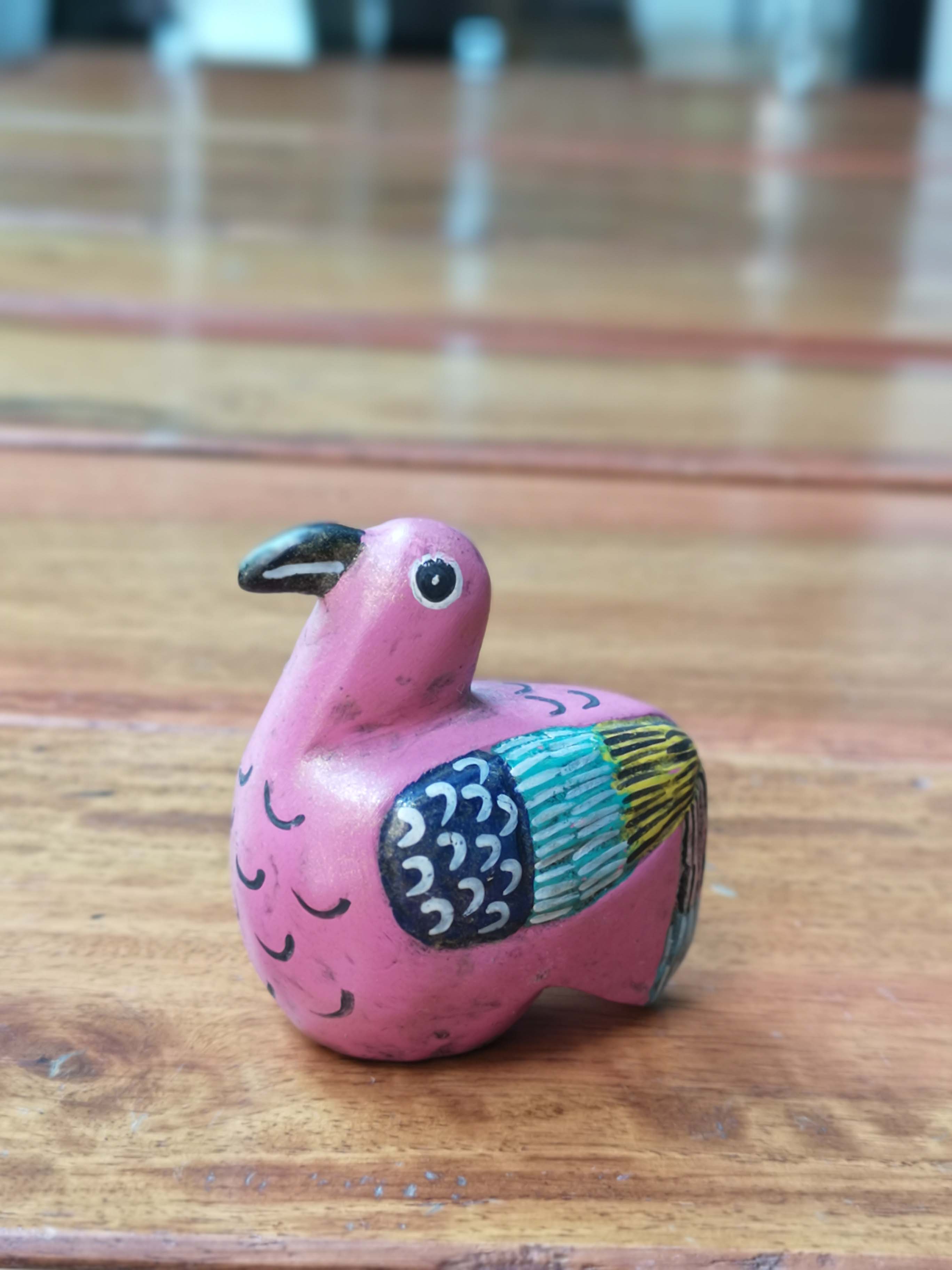 Wooden Animal (Pink Bird)