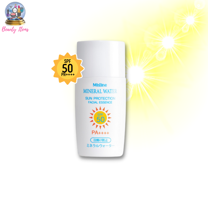 ครีมกันแดดทาหน้า สูตรน้ำแร่ มิสทีน มิเนอรัลวอเตอร์ ซัน SPF 50 PA+++ / Mistine Mineral Water Sun Protection Facial Essence SPF 50 PA+++ 25 ml.