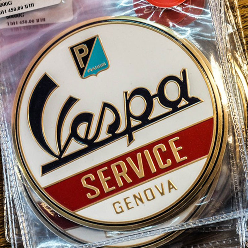 เพลท VESPA SERVICE GOLD