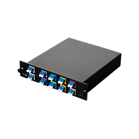 CWDM-MUX8A : A passive MUX/DEMUX unit that allows the combining of up to eight fiber links into one. And you can split it up again later! Upgraded version – featuring a handy EXP/1310 expansion port!