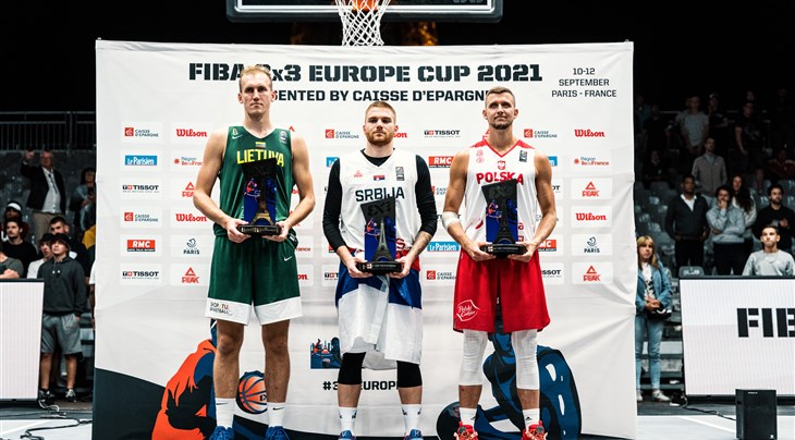 PASAJLIC ได้รางวัล MVP รายการ FIBA 3X3 EUROPE CUP Presented by CAISSE D'EPARGNE
