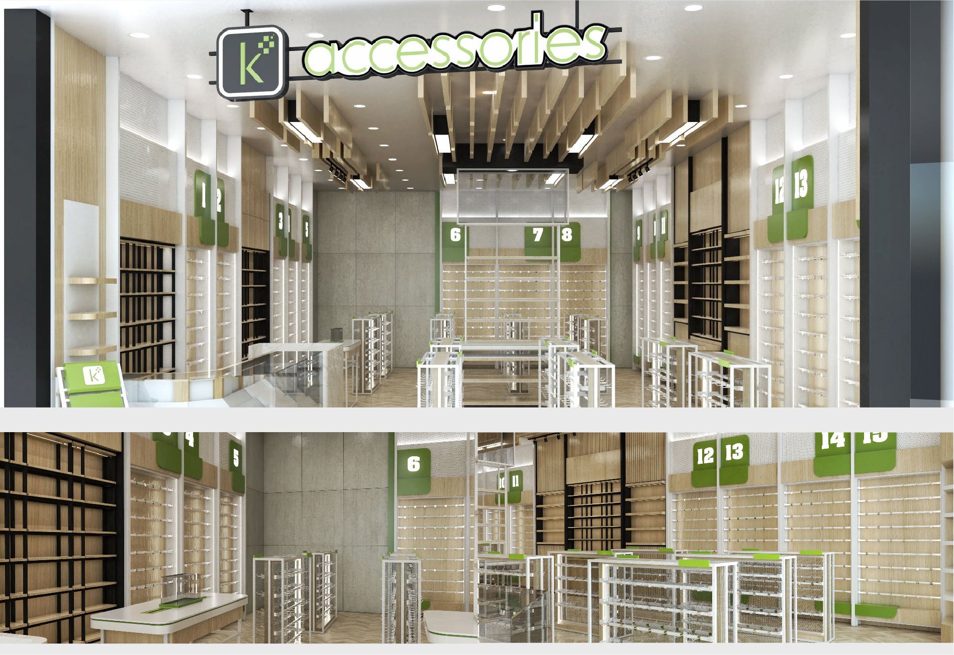 ออกแบบ 3D ร้าน K Accessories Mega Bangna furstudiodesign