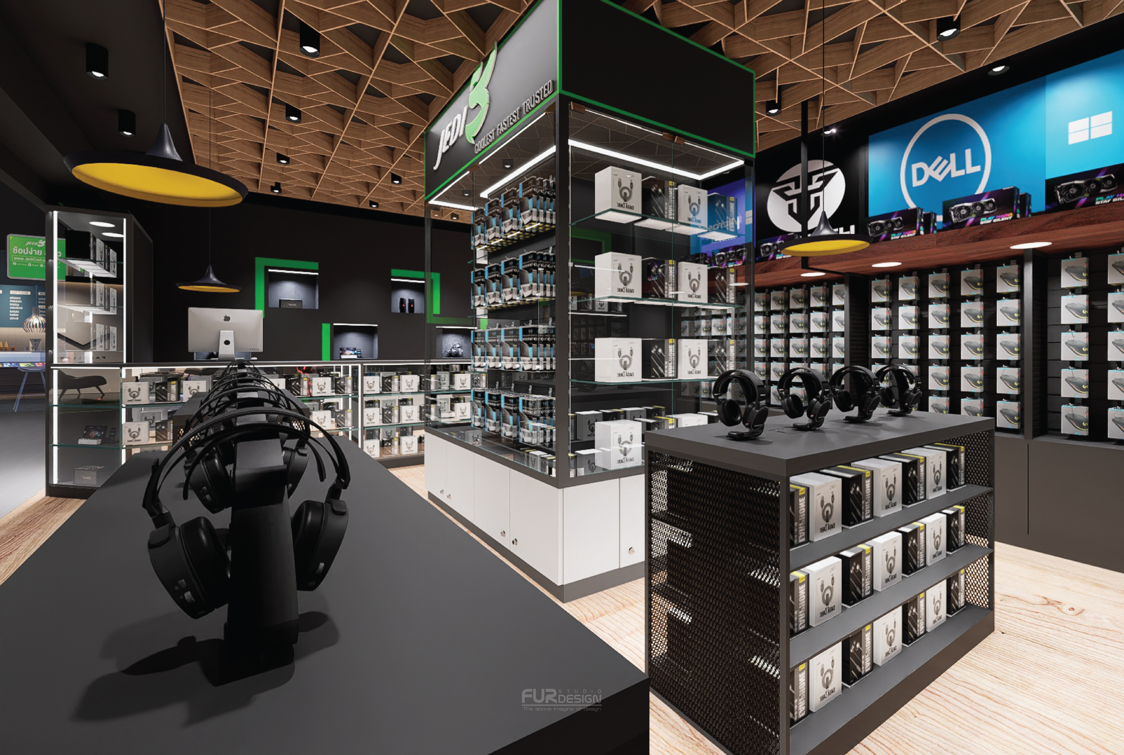 Computer J Shop ออกแบบ ผลิต และติดตั้งร้าน : ร้าน T.Store อยุธยา