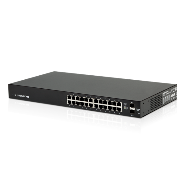 ES‑24‑LITE Edge Switch 24 Port Layer 2/3 Enterprise Managed Gigabit Switch with 2 SFP