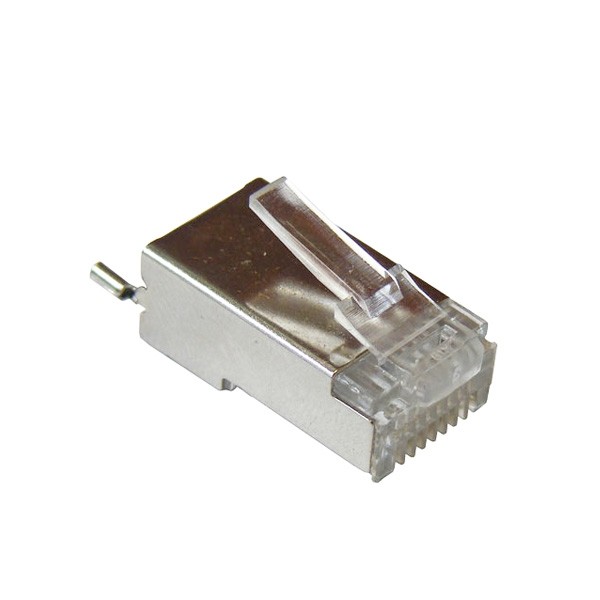 TC-CON : RJ45 Connector, SHIELDED WITH DRAIN WIRE TAB 100pcs / กล่อง