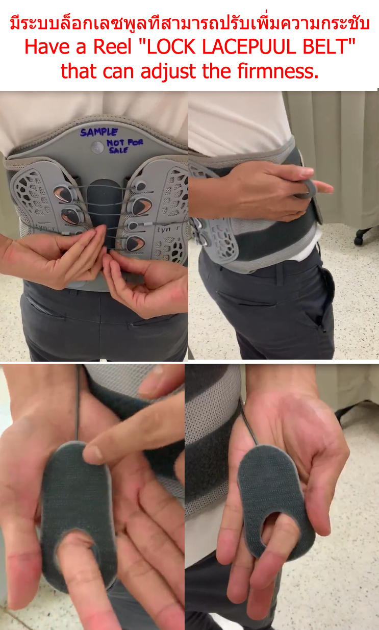 How to wear Tynor's Lumbo Lacepull Brace to stabilize lower back pain &  decompression of vertebrae 