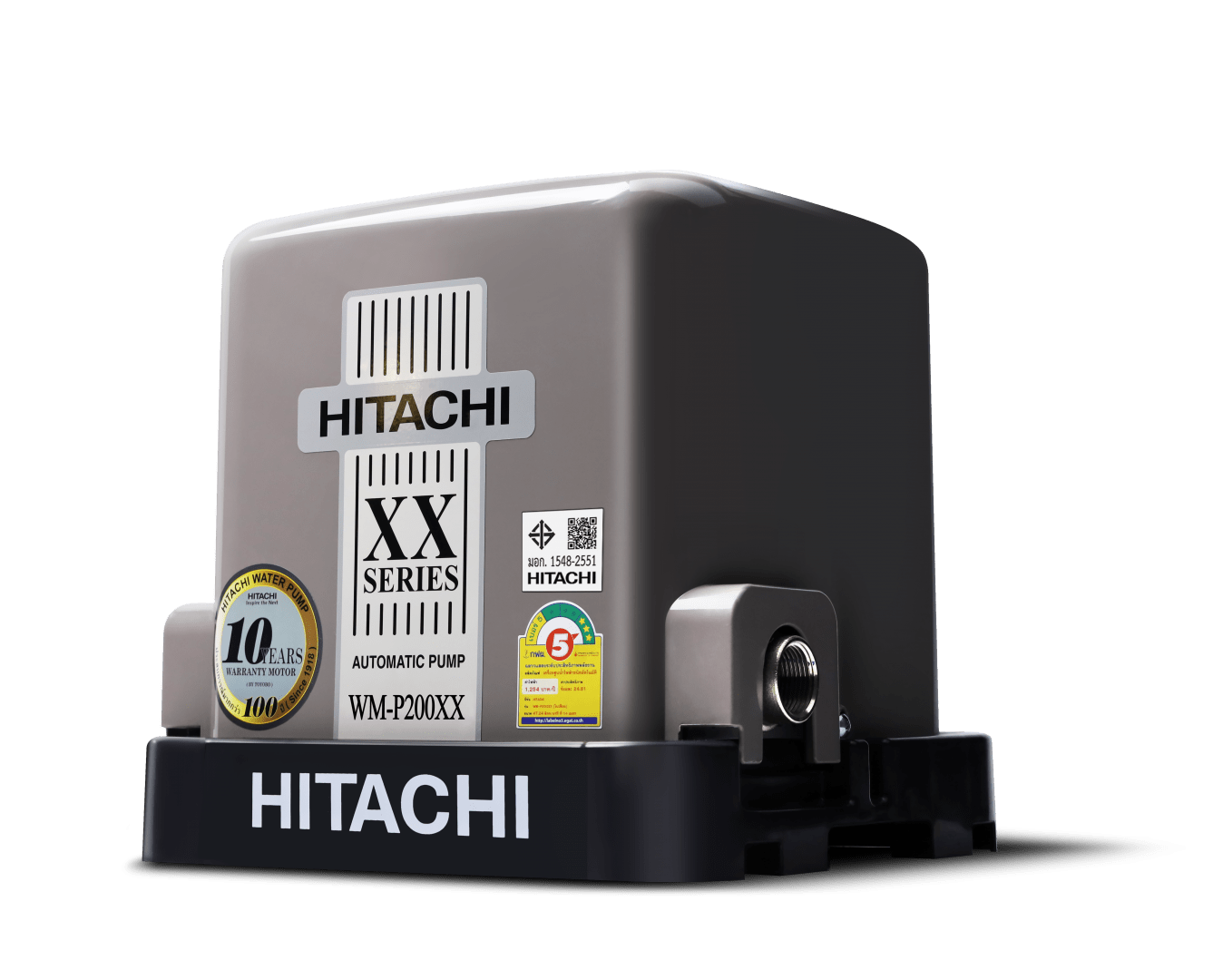 ปั๊มน้ำชนิดแรงดันคงที่ ขนาด 200 วัตต์ HITACHI WM-P200XX