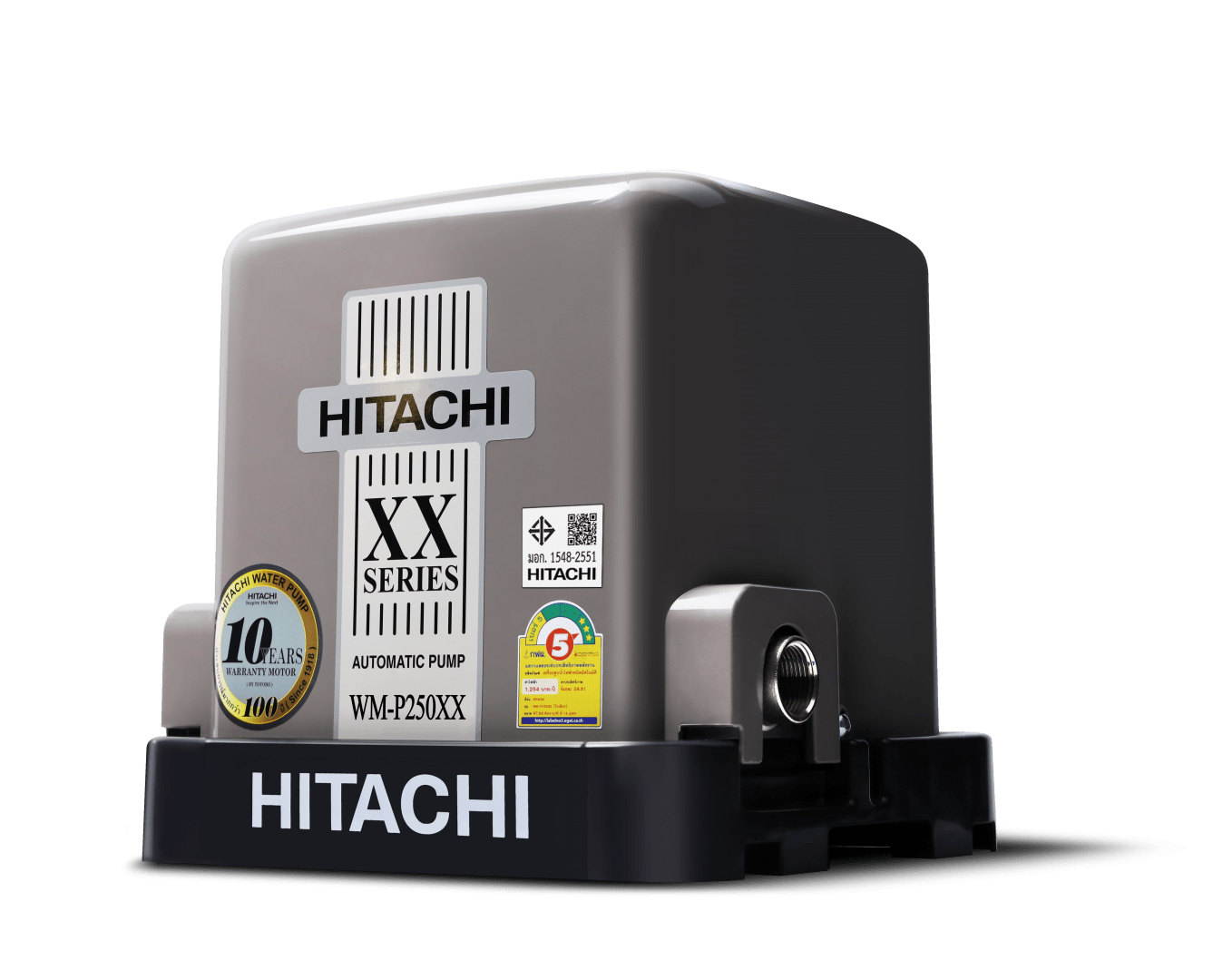 ปั๊มน้ำชนิดแรงดันคงที่ ขนาด 250 วัตต์ HITACHI WM-P250XX