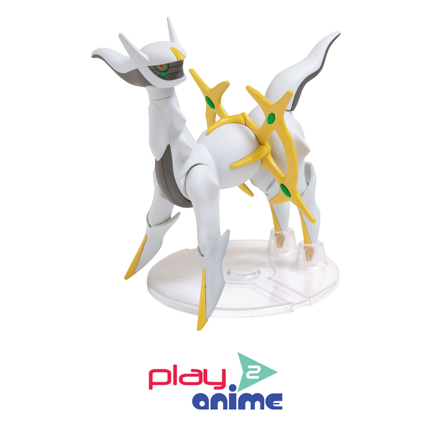 Kit Modèle En Plastique Pokémon Arceus - Collection Plamo - Pièces Pré-peintes, Assemblage Facile - Avec Support - 5