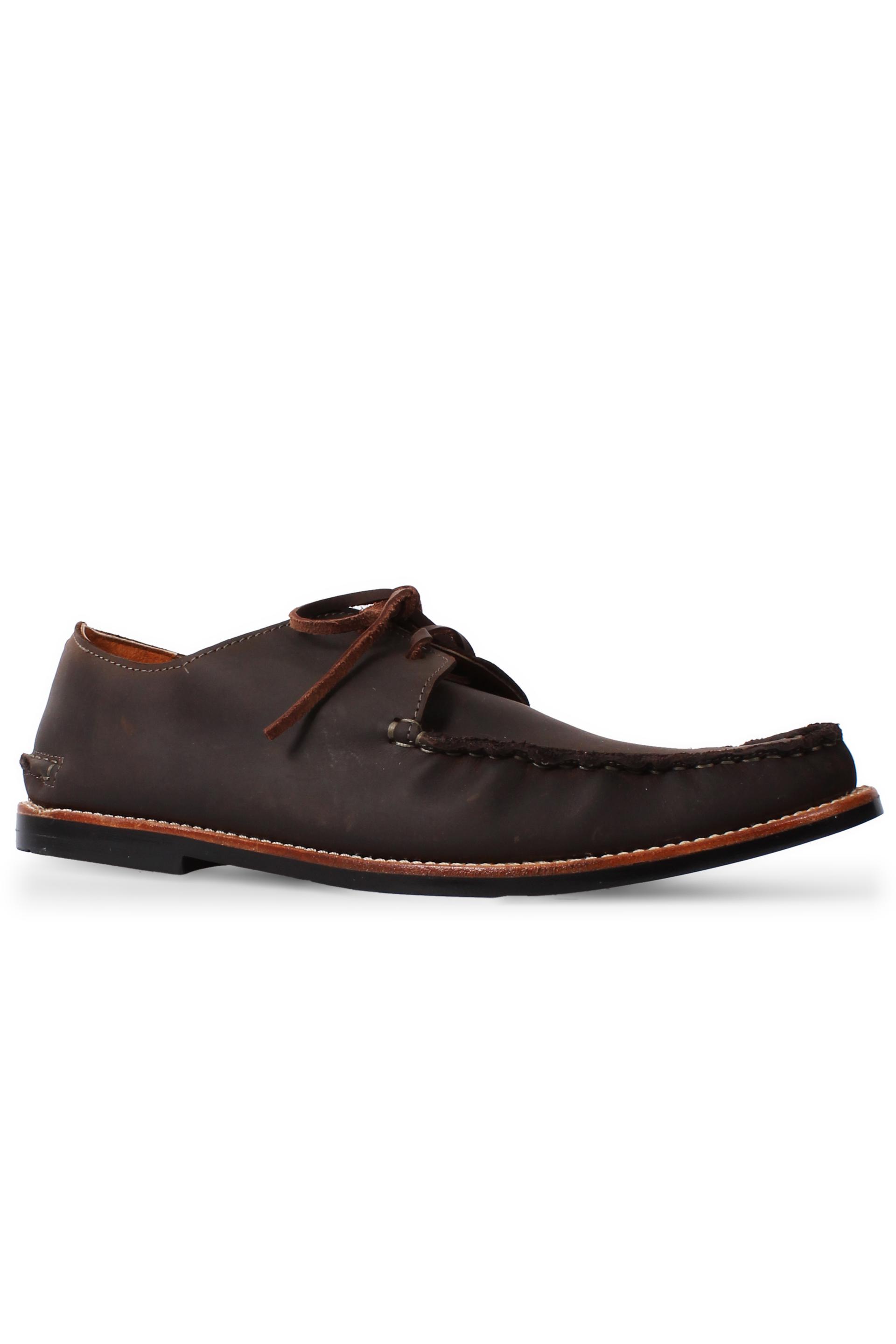 Chocolate Full Moccasin Lace Up