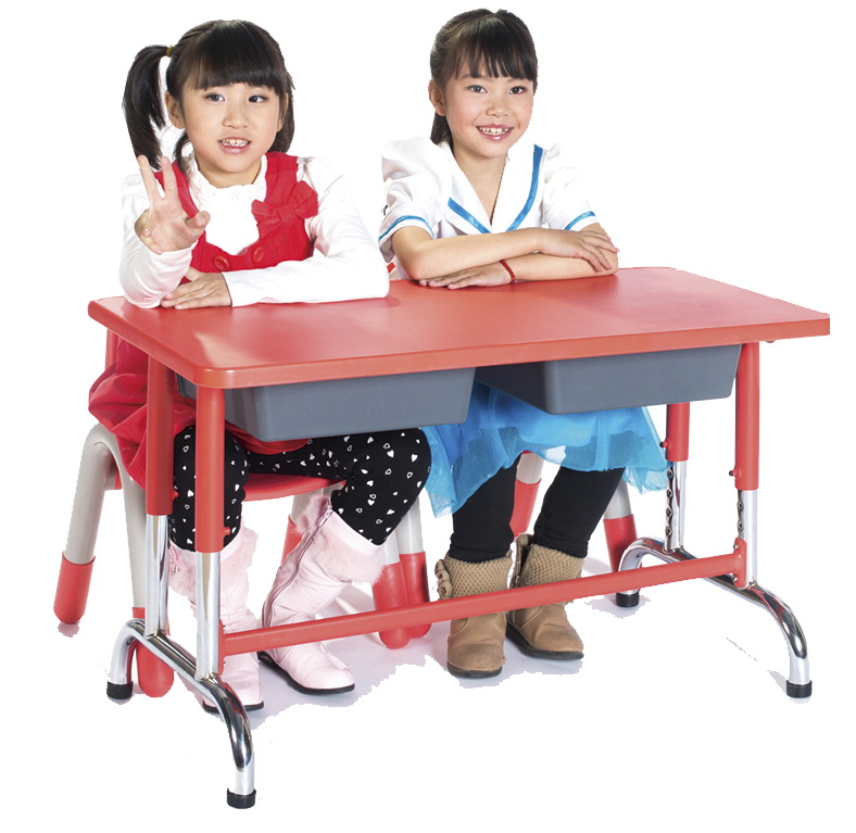 โต๊ะเรียนคู่ หน้าโต๊ะ ABS