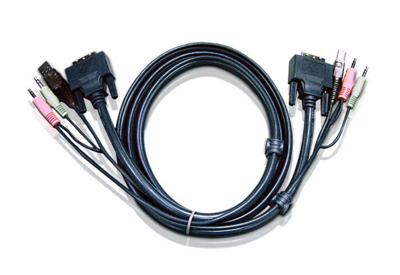 2L-7D05UD : 5M USB DVI-D Dual Link KVM Cable