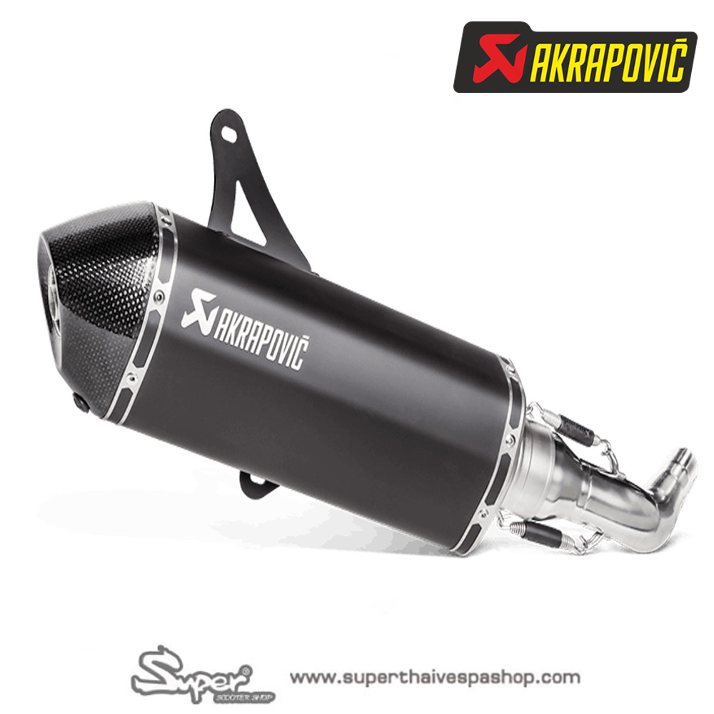 THE AKRAPOVIC EXHAUST BLACK STAINLESS STEEL 