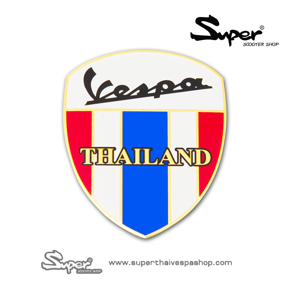 THE GOLD VESPA THAILAND BADGE
