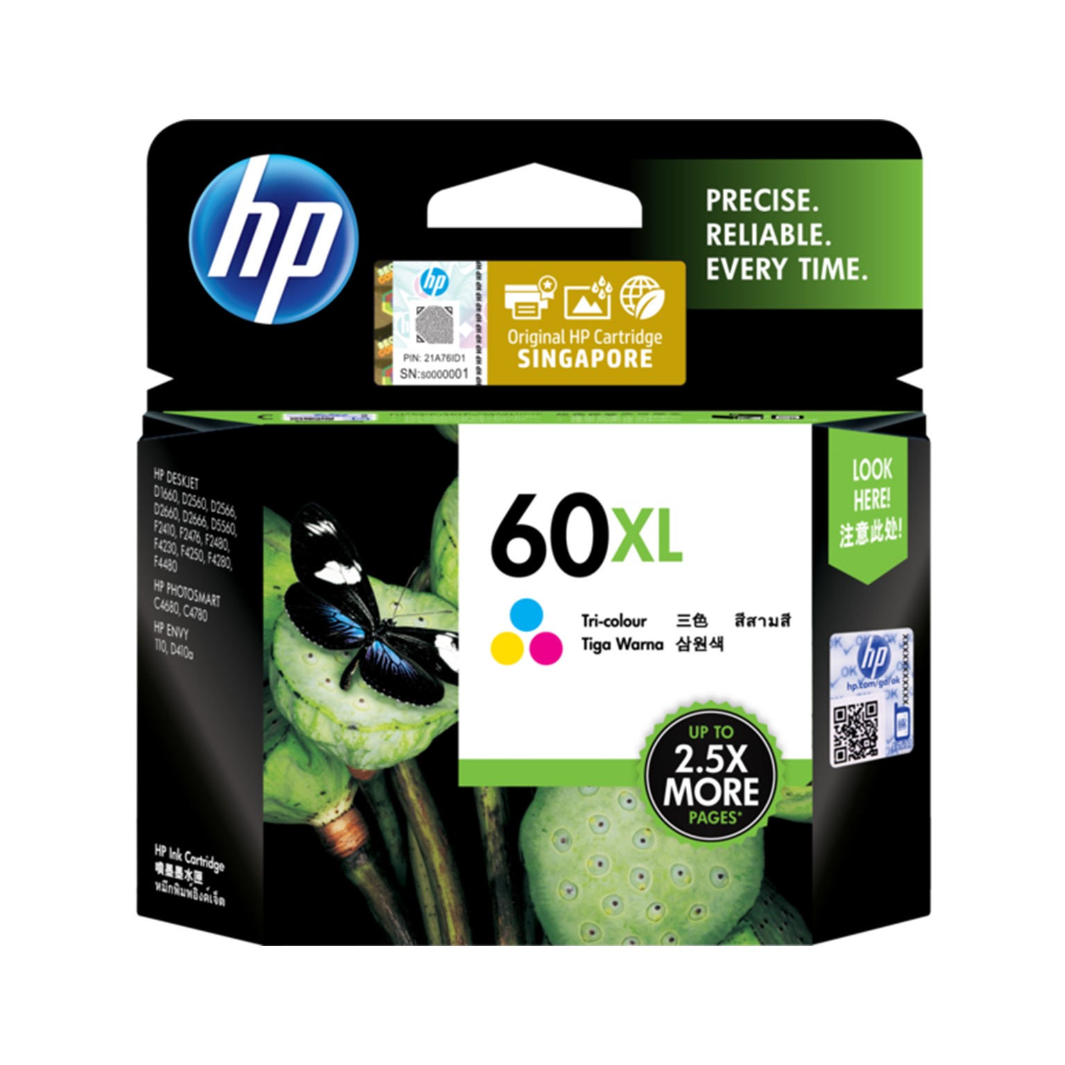 HP 60XL Tri-Color